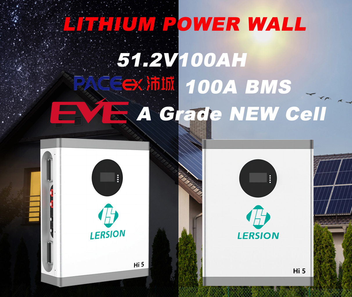 Hi 5 lithium power wall